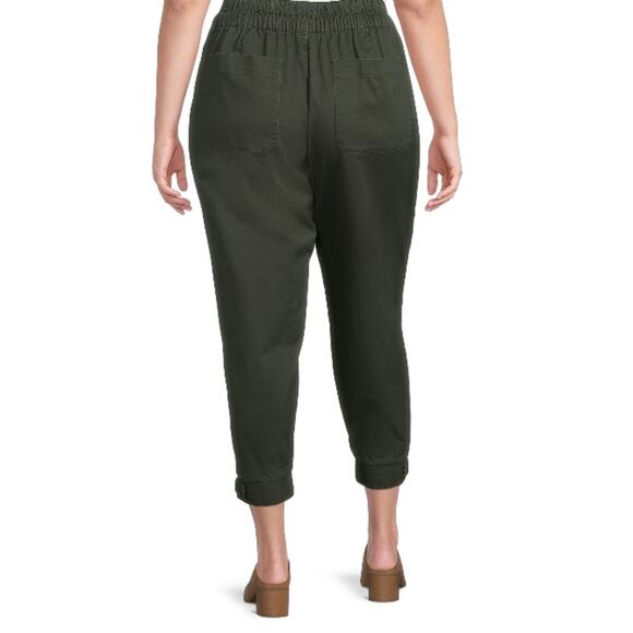 Terra & Sky Women's olive dusk Plus Size Pull-On Jogger Pants - Picture 4 of 9